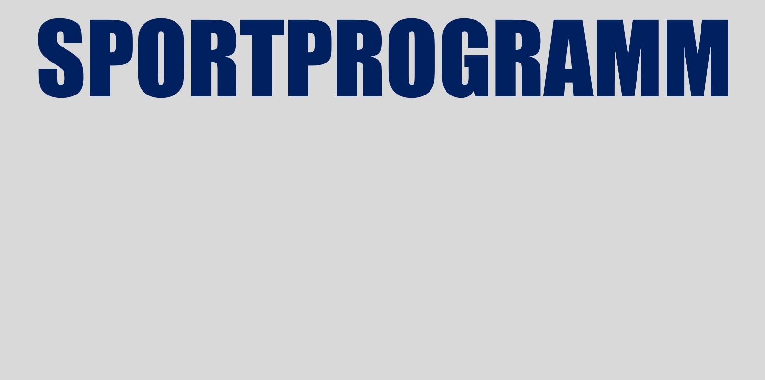 Sportprogramm 2021-22 per 11.1.2022